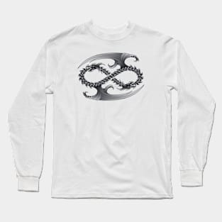 Infinity Dragons Silver Long Sleeve T-Shirt